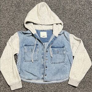 American Eagle Denim Sweater Shirt Size Small EUC